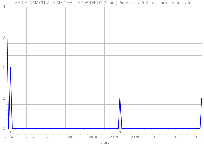 MARIA INMACULADA MEDIAVILLA CESTEROS (Spain) Page visits 2024 