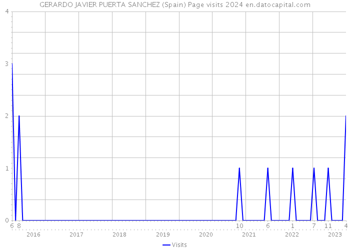 GERARDO JAVIER PUERTA SANCHEZ (Spain) Page visits 2024 