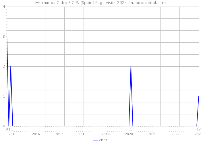 Hermanos Cobo S.C.P. (Spain) Page visits 2024 
