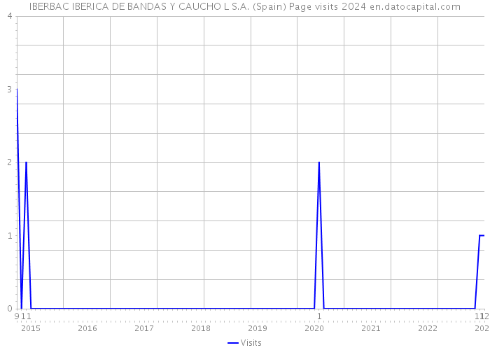 IBERBAC IBERICA DE BANDAS Y CAUCHO L S.A. (Spain) Page visits 2024 
