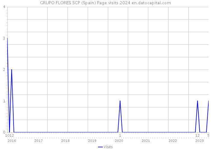 GRUPO FLORES SCP (Spain) Page visits 2024 