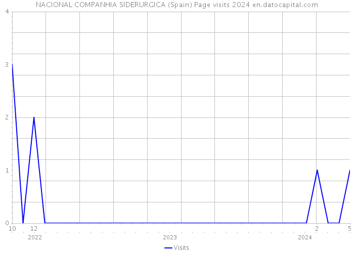 NACIONAL COMPANHIA SIDERURGICA (Spain) Page visits 2024 