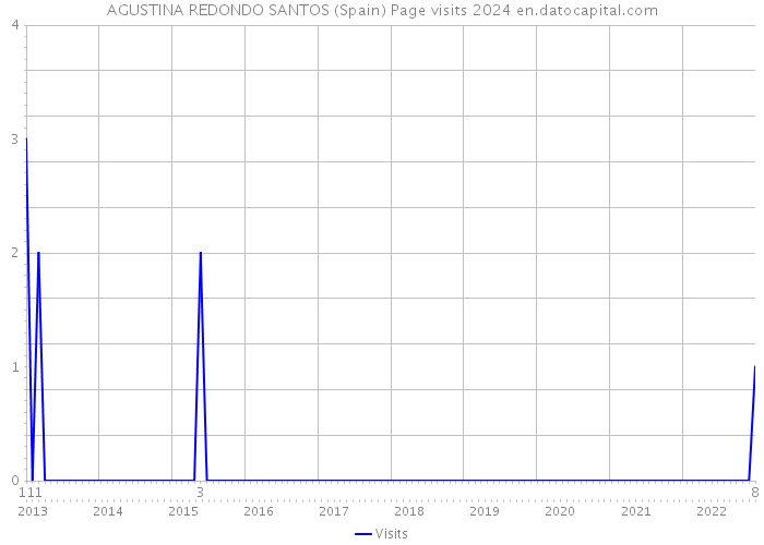 AGUSTINA REDONDO SANTOS (Spain) Page visits 2024 