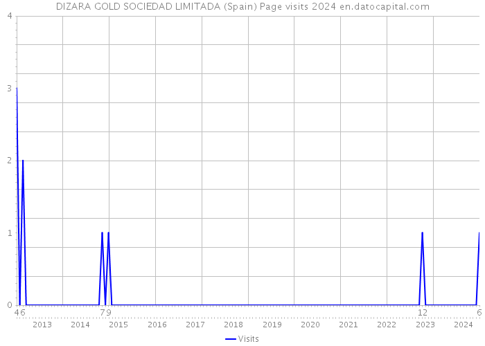 DIZARA GOLD SOCIEDAD LIMITADA (Spain) Page visits 2024 