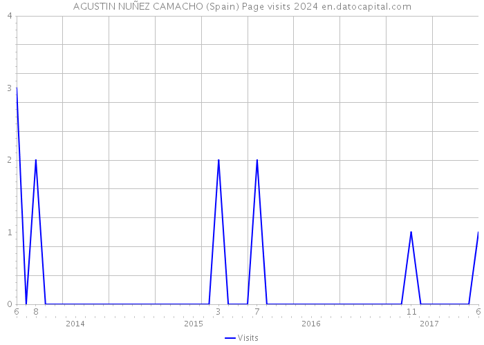 AGUSTIN NUÑEZ CAMACHO (Spain) Page visits 2024 