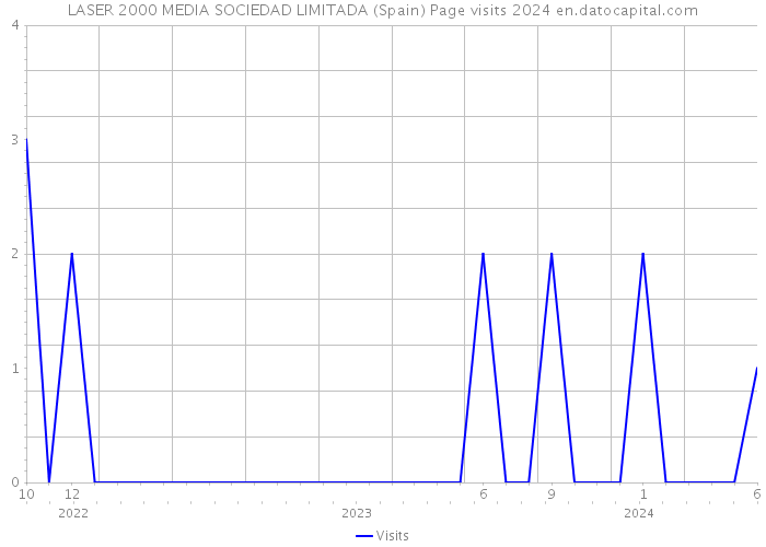 LASER 2000 MEDIA SOCIEDAD LIMITADA (Spain) Page visits 2024 