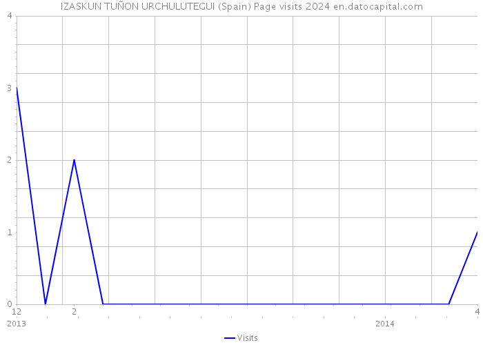 IZASKUN TUÑON URCHULUTEGUI (Spain) Page visits 2024 