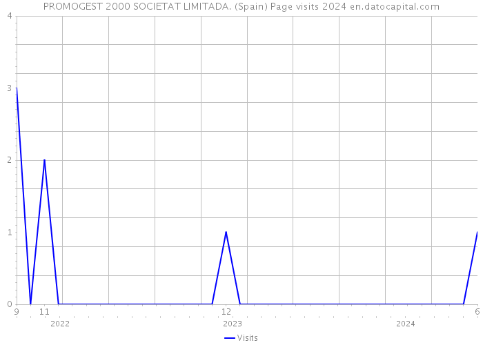 PROMOGEST 2000 SOCIETAT LIMITADA. (Spain) Page visits 2024 