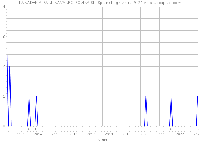 PANADERIA RAUL NAVARRO ROVIRA SL (Spain) Page visits 2024 