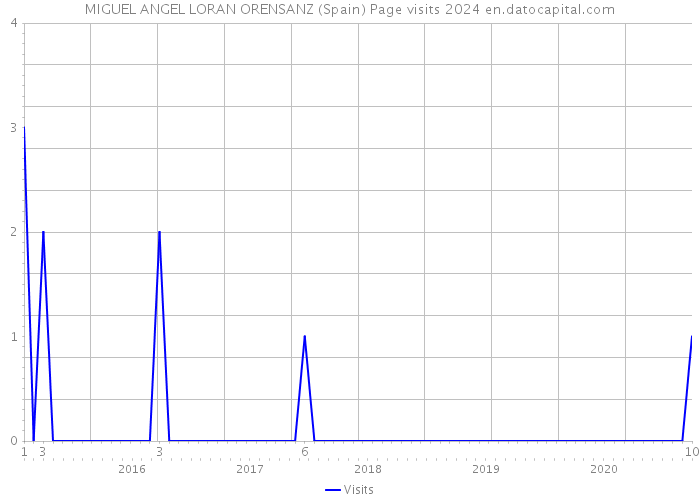 MIGUEL ANGEL LORAN ORENSANZ (Spain) Page visits 2024 