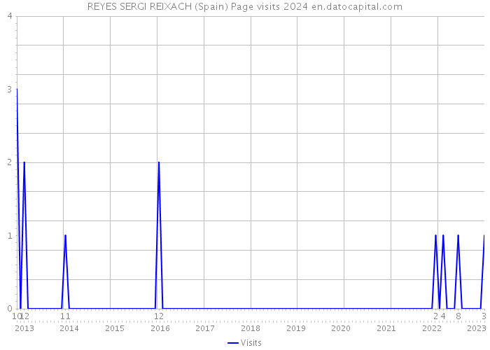 REYES SERGI REIXACH (Spain) Page visits 2024 
