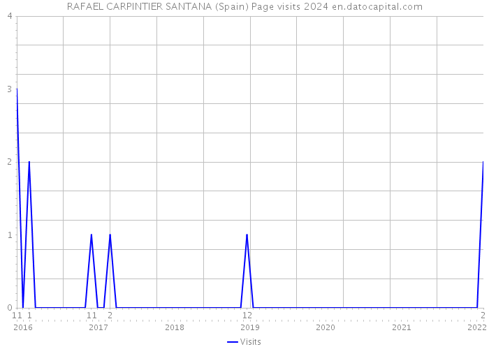 RAFAEL CARPINTIER SANTANA (Spain) Page visits 2024 