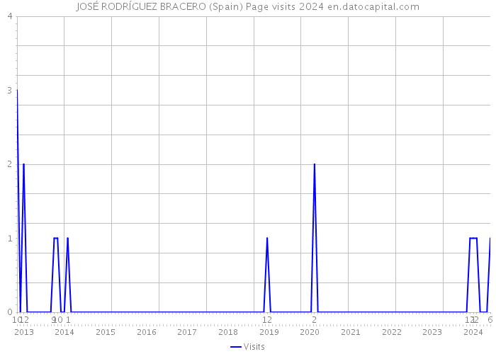 JOSÉ RODRÍGUEZ BRACERO (Spain) Page visits 2024 