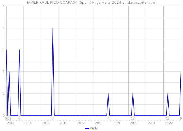 JAVIER RAUL RICO COARASA (Spain) Page visits 2024 