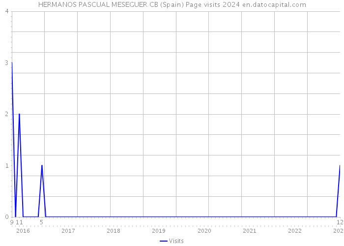 HERMANOS PASCUAL MESEGUER CB (Spain) Page visits 2024 