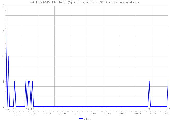 VALLES ASISTENCIA SL (Spain) Page visits 2024 