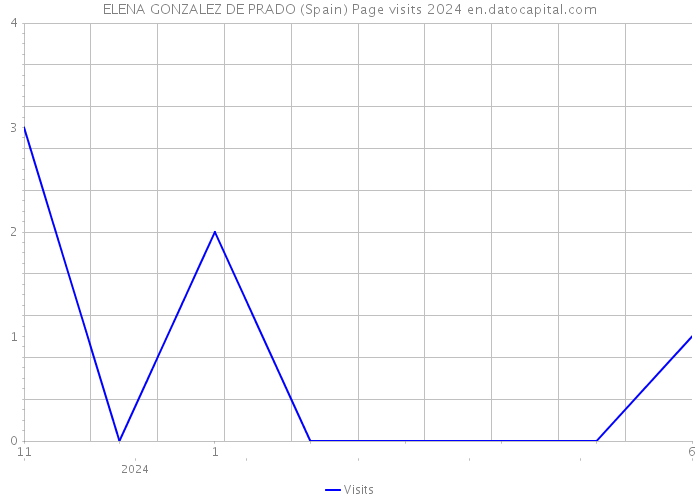 ELENA GONZALEZ DE PRADO (Spain) Page visits 2024 