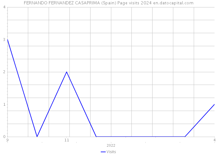 FERNANDO FERNANDEZ CASAPRIMA (Spain) Page visits 2024 