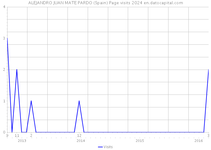 ALEJANDRO JUAN MATE PARDO (Spain) Page visits 2024 