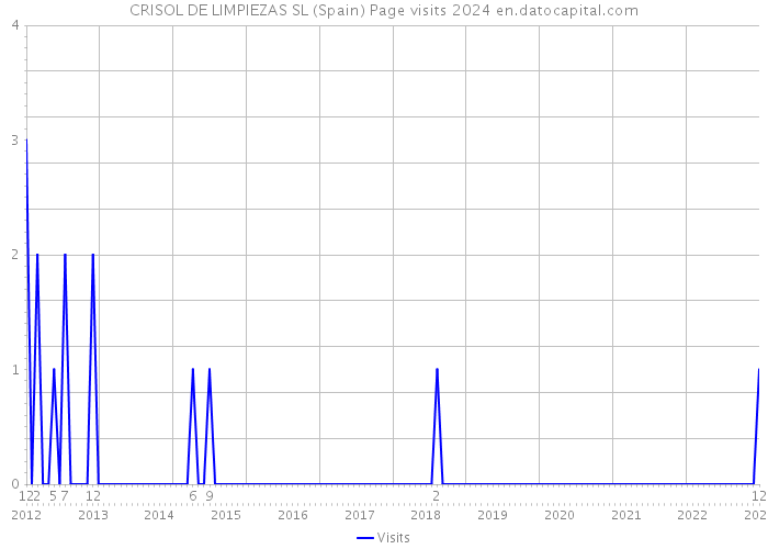 CRISOL DE LIMPIEZAS SL (Spain) Page visits 2024 