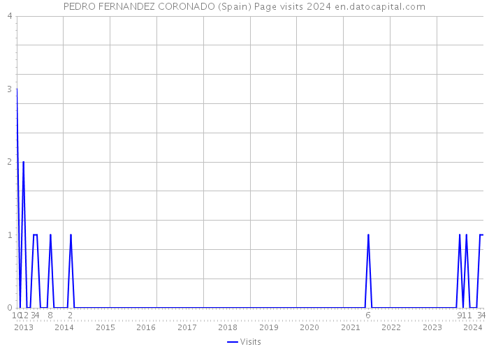 PEDRO FERNANDEZ CORONADO (Spain) Page visits 2024 