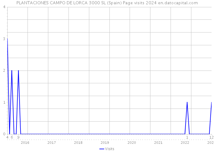 PLANTACIONES CAMPO DE LORCA 3000 SL (Spain) Page visits 2024 