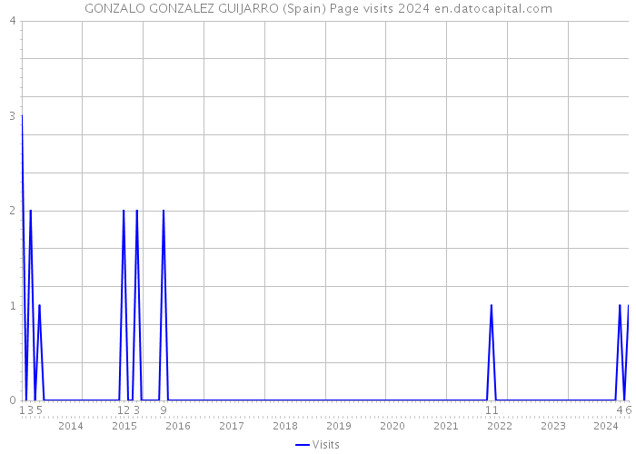 GONZALO GONZALEZ GUIJARRO (Spain) Page visits 2024 
