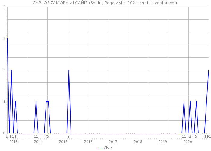 CARLOS ZAMORA ALCAÑIZ (Spain) Page visits 2024 