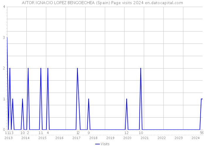 AITOR IGNACIO LOPEZ BENGOECHEA (Spain) Page visits 2024 