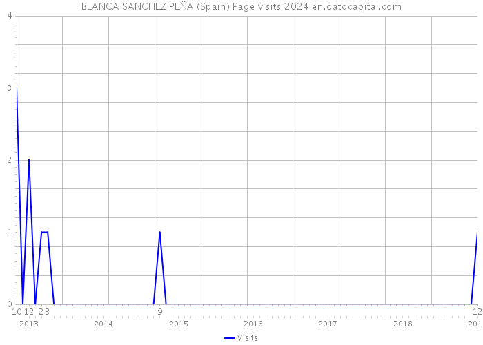 BLANCA SANCHEZ PEÑA (Spain) Page visits 2024 