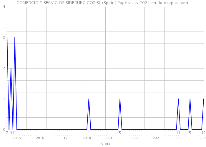 COMERCIO Y SERVICIOS SIDERURGICOS SL (Spain) Page visits 2024 