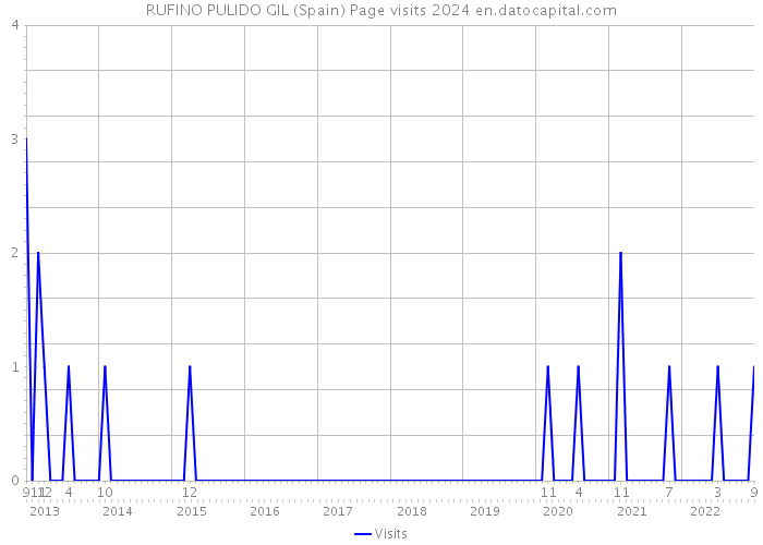 RUFINO PULIDO GIL (Spain) Page visits 2024 