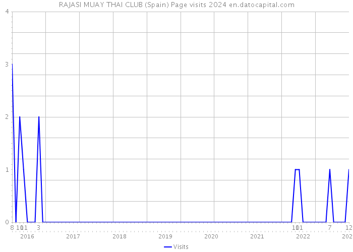 RAJASI MUAY THAI CLUB (Spain) Page visits 2024 
