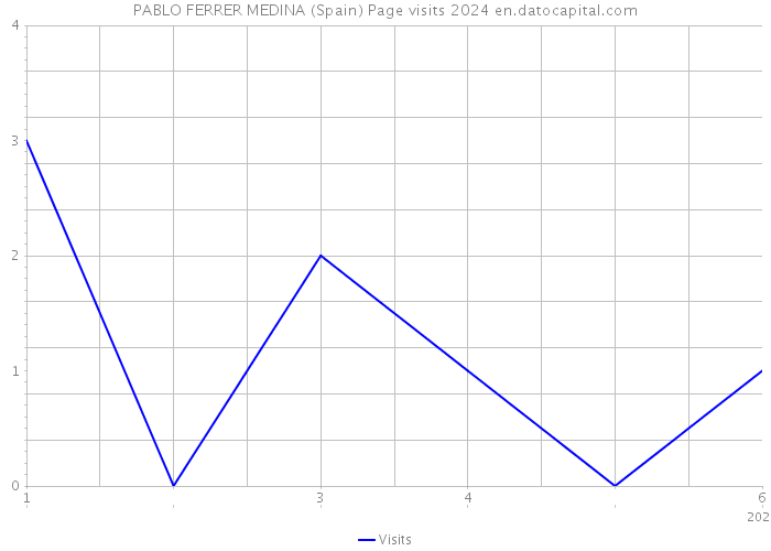 PABLO FERRER MEDINA (Spain) Page visits 2024 