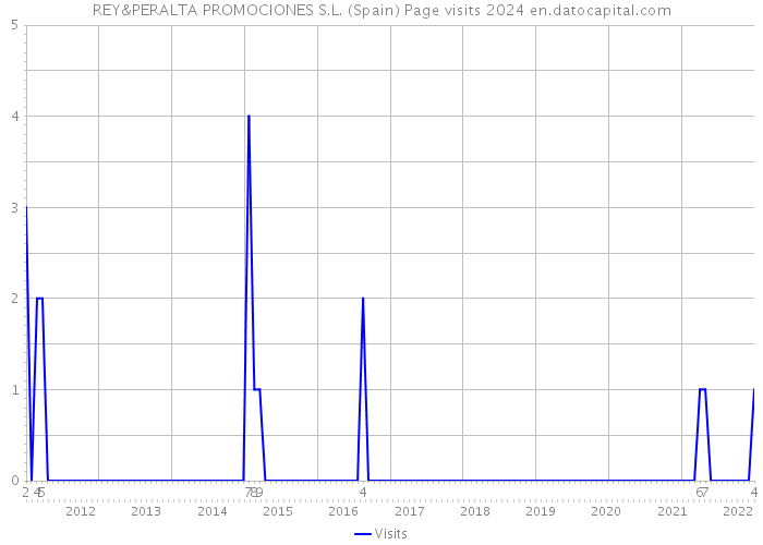 REY&PERALTA PROMOCIONES S.L. (Spain) Page visits 2024 