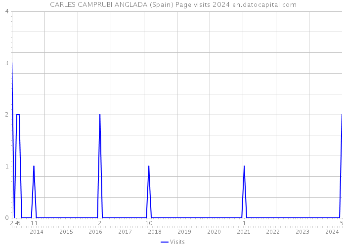 CARLES CAMPRUBI ANGLADA (Spain) Page visits 2024 