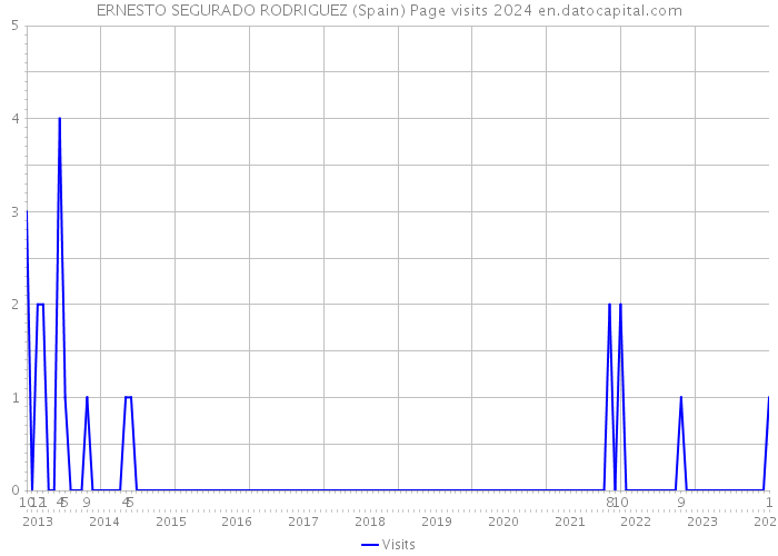 ERNESTO SEGURADO RODRIGUEZ (Spain) Page visits 2024 