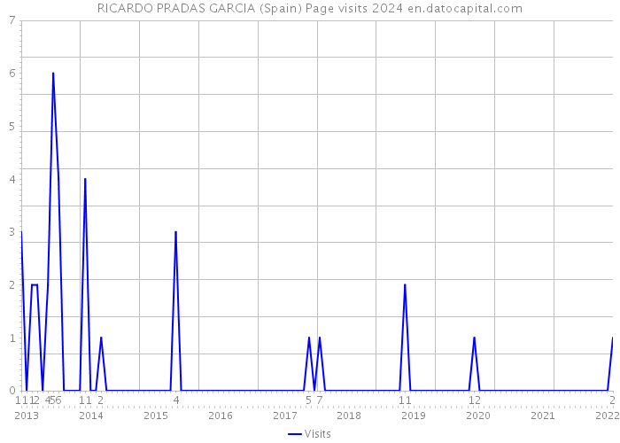 RICARDO PRADAS GARCIA (Spain) Page visits 2024 
