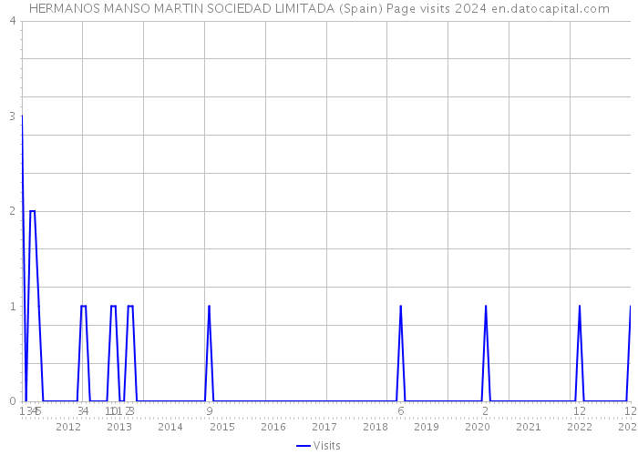 HERMANOS MANSO MARTIN SOCIEDAD LIMITADA (Spain) Page visits 2024 