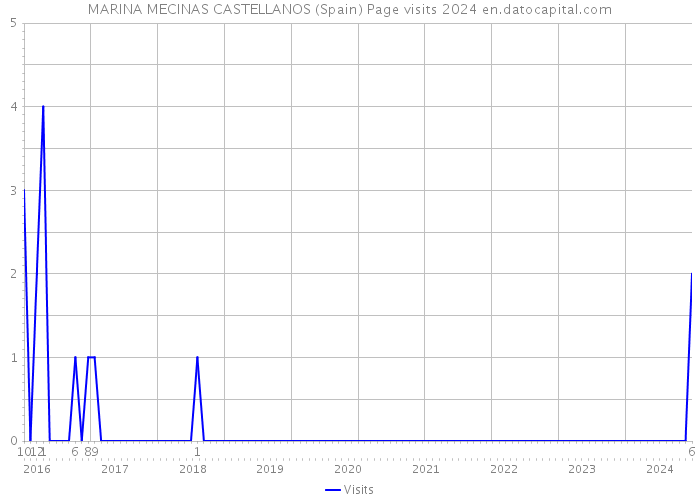 MARINA MECINAS CASTELLANOS (Spain) Page visits 2024 