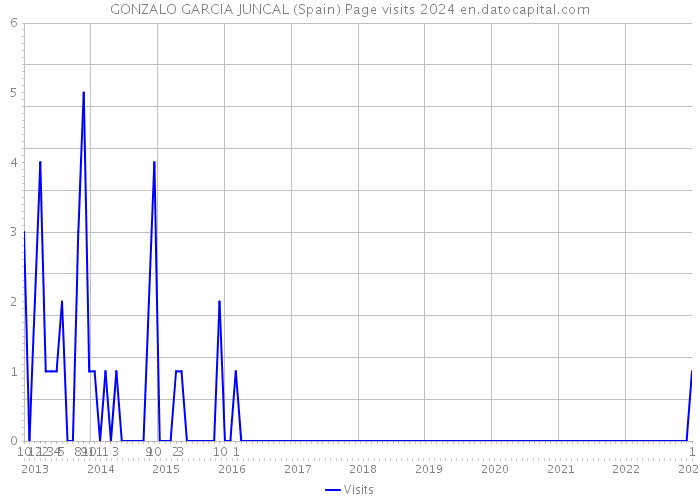 GONZALO GARCIA JUNCAL (Spain) Page visits 2024 
