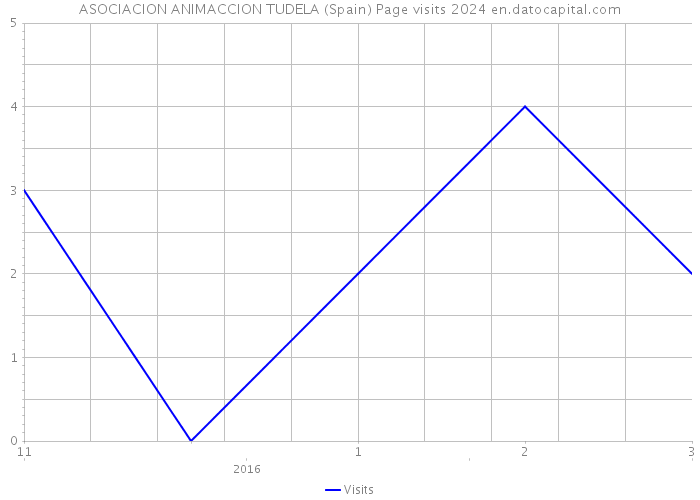 ASOCIACION ANIMACCION TUDELA (Spain) Page visits 2024 