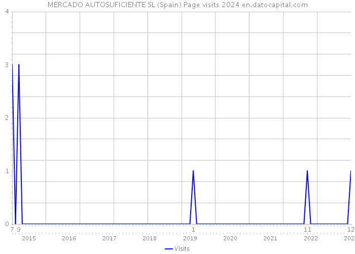 MERCADO AUTOSUFICIENTE SL (Spain) Page visits 2024 