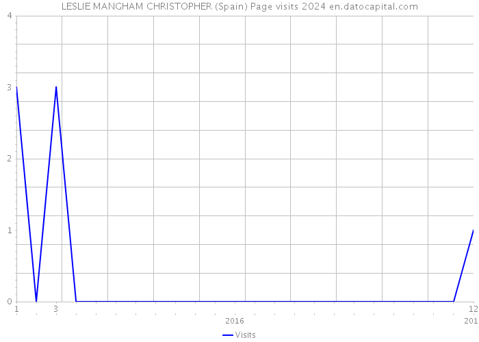 LESLIE MANGHAM CHRISTOPHER (Spain) Page visits 2024 