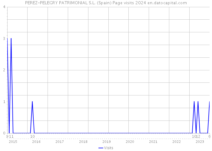 PEREZ-PELEGRY PATRIMONIAL S.L. (Spain) Page visits 2024 