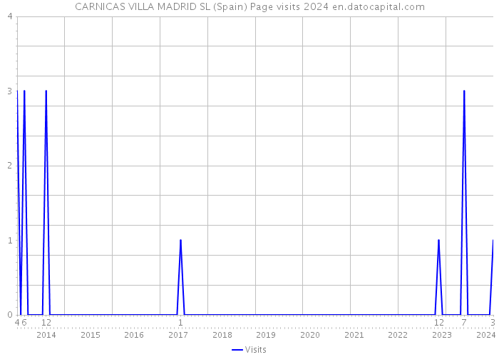 CARNICAS VILLA MADRID SL (Spain) Page visits 2024 