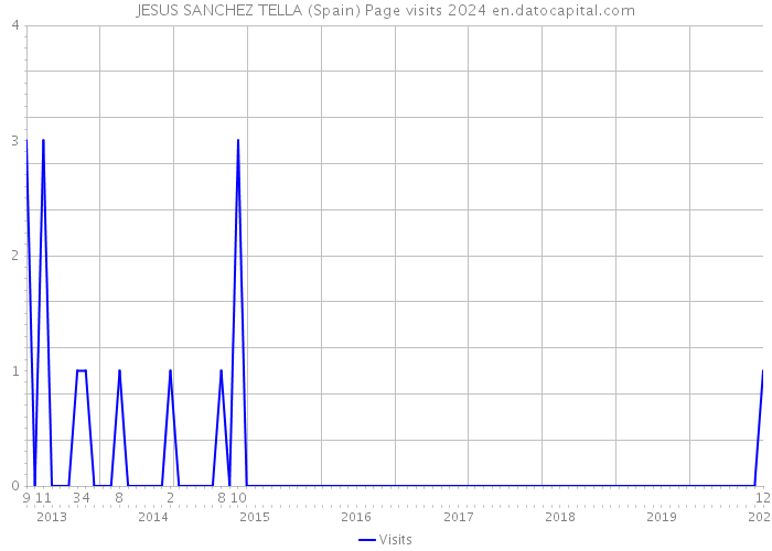 JESUS SANCHEZ TELLA (Spain) Page visits 2024 