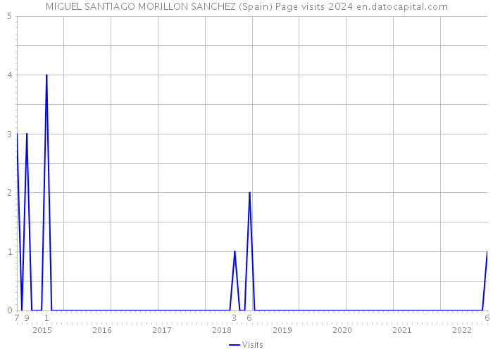 MIGUEL SANTIAGO MORILLON SANCHEZ (Spain) Page visits 2024 