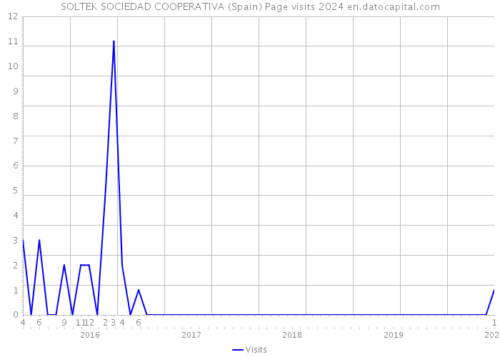 SOLTEK SOCIEDAD COOPERATIVA (Spain) Page visits 2024 