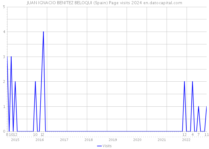 JUAN IGNACIO BENITEZ BELOQUI (Spain) Page visits 2024 